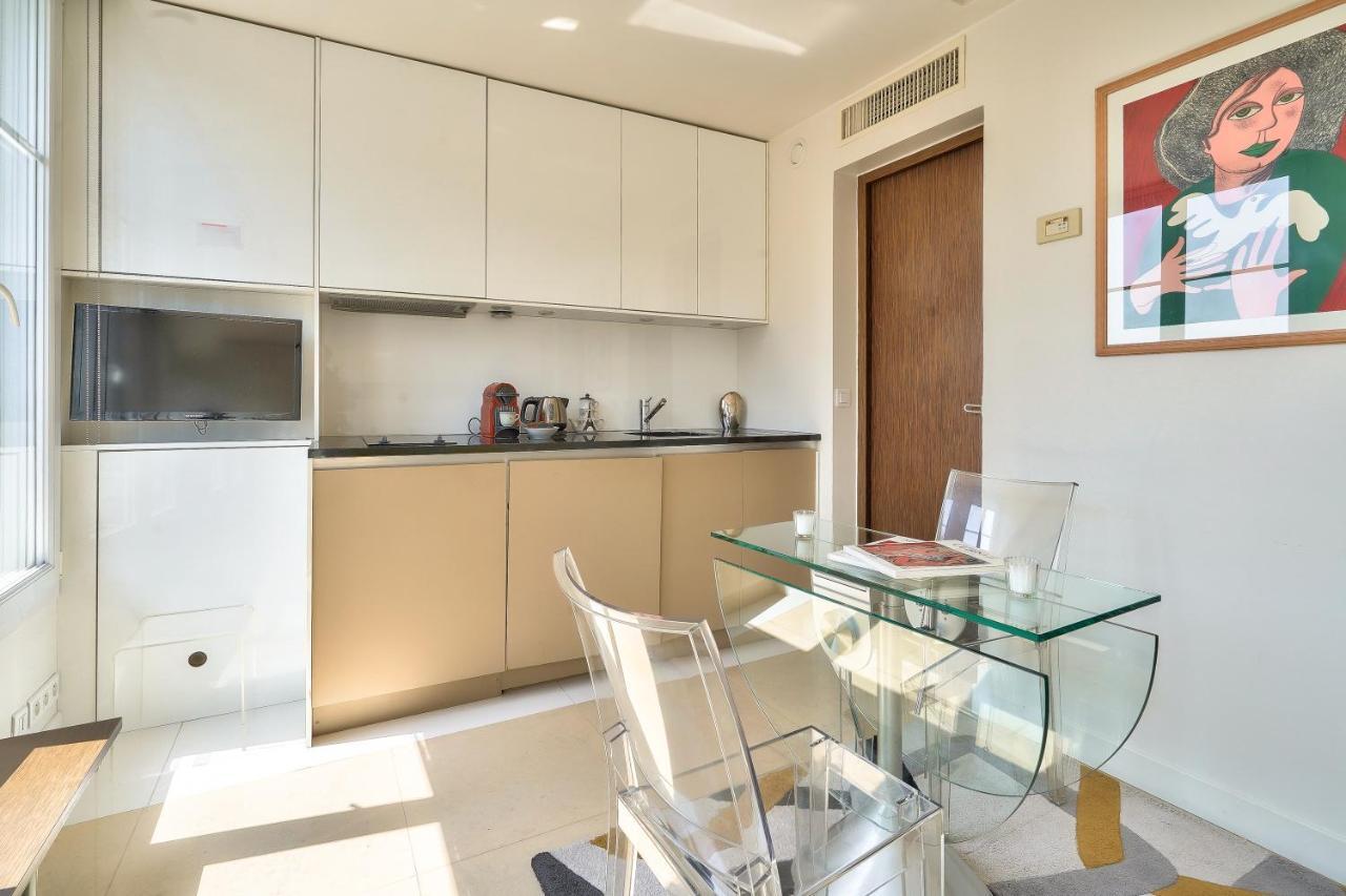 Designed Studio With Ac-Terrasse Vue Tour Eiffel 파리 외부 사진