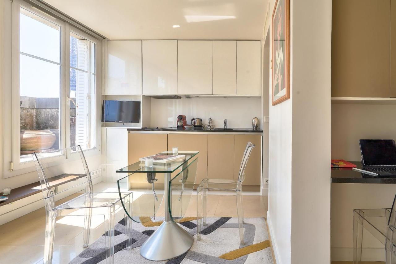 Designed Studio With Ac-Terrasse Vue Tour Eiffel 파리 외부 사진